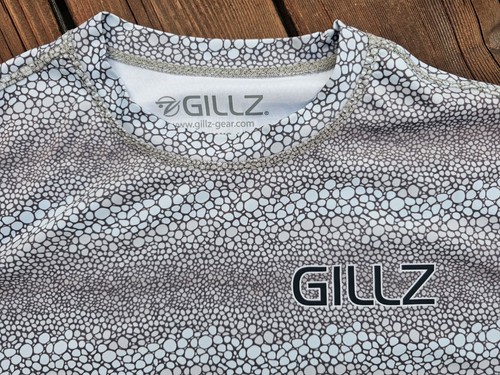 Camisa de Pesca Gillz Talla Grande Gris Azul Manga Larga Contender UV - Imagen 3 de 7