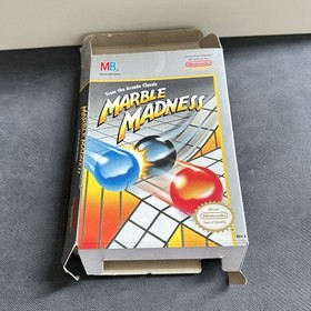 Nintendo NES Marble Madness Box Only With Instructional Manual And Others, *Read