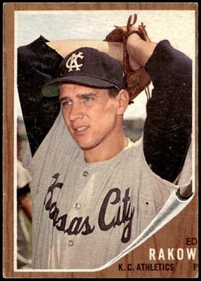 1962 Topps #342 Ed Rakow E1