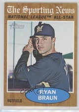 2011 Topps Heritage The Sporting News All-Star Ryan Braun #394 0d2