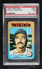 1975 Topps Mini Darold Knowles #352 PSA 7 2jq
