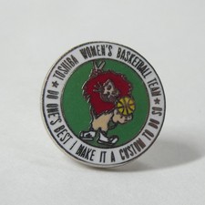 Toshiba Women's Basketball Team Lapel Pin Enamel Japan Vintage