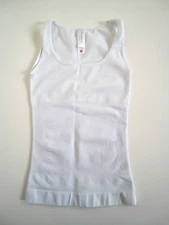 NEW Curveez Women's Square Neck Control White Shaping Tank Top CUR3510 Size M