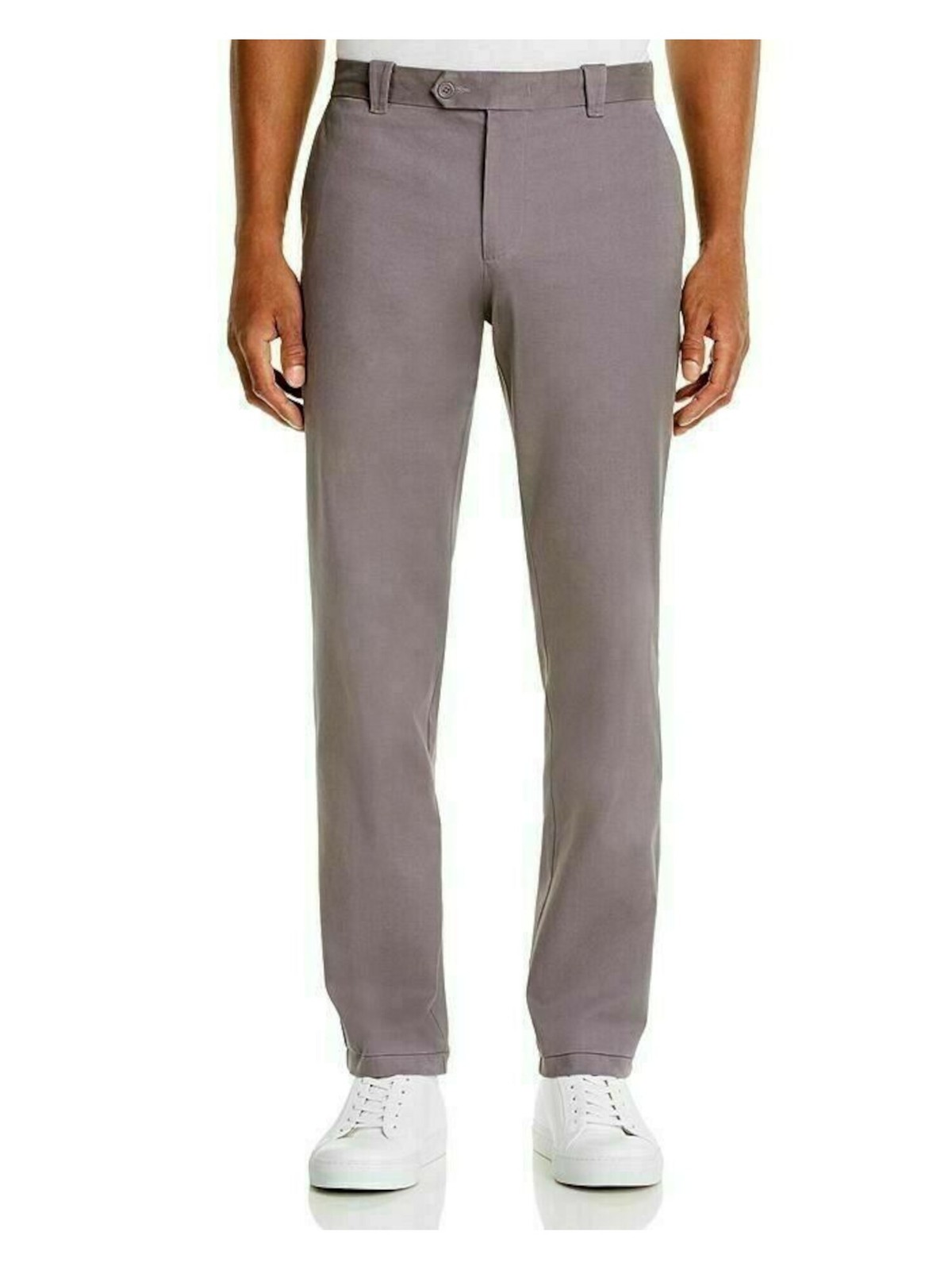 Designer Brand Mens Gray Heather Classic Fit Wool Blend Pants 40R