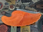 ***RARE*** Orange Red Wing Minnesota Stoneware Pottery Lamps Advertising Tray