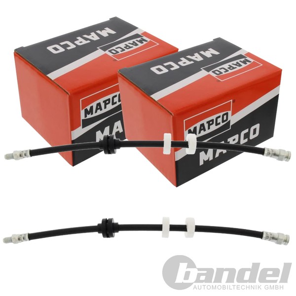 2X Mapco BremsschlÄUche Bremsschlauch Vorne Passend FüR Alfa 147 156 GT-image