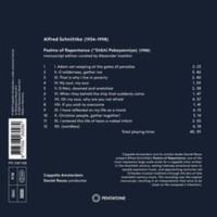Cappella Amsterdam - Schnittke - Psalms Of Repentan - Cd - G1398Z