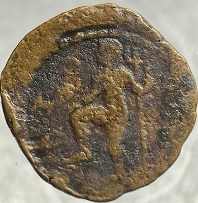27BC-14AD Fortuna Neptune Coin Roman Province Baetica Carteia Augustus Scarce