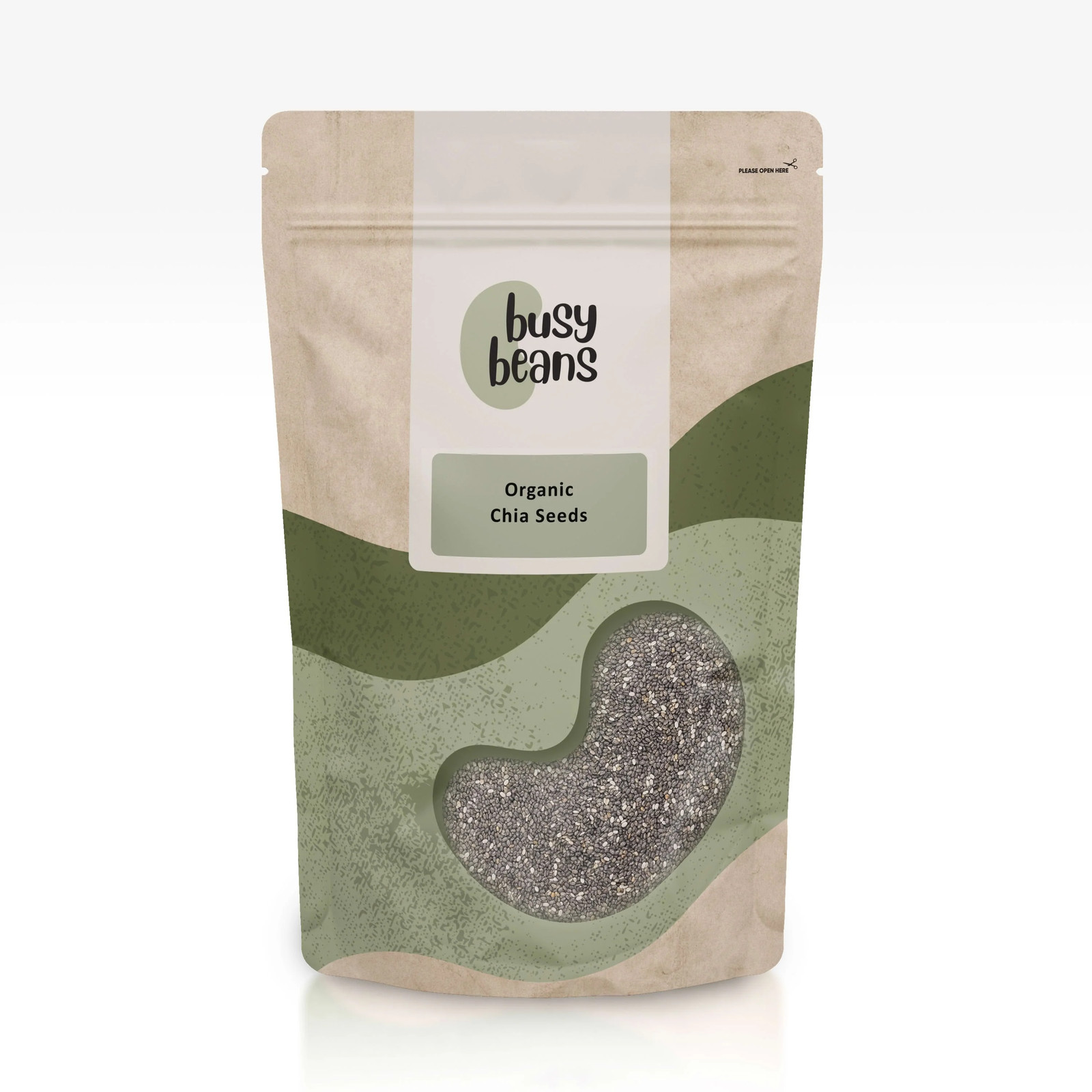 Organic Chia Seeds -Certified Organic- by Busy Beans Organic (2kg)