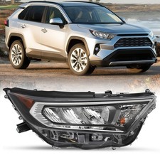 Headlight Assembly for 2019 2022 Toyota RAV4 Chrome Housing Right Passenger Side