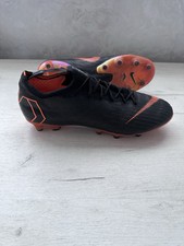 Nike Mercurial Vapor 12 Elite AG Black Orange Soccer Football Cleats Boots US12