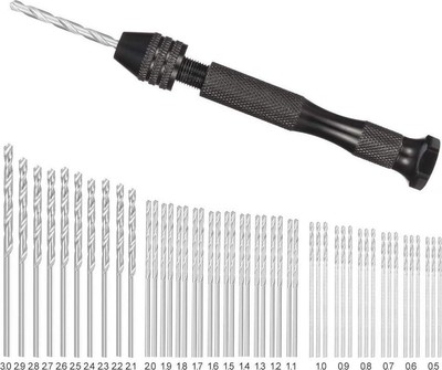 49-teiliges Stiftschraubstock für Resin Gießformen Set, Präzisions-Stiftschraubstock Hobby Bohrer mit
