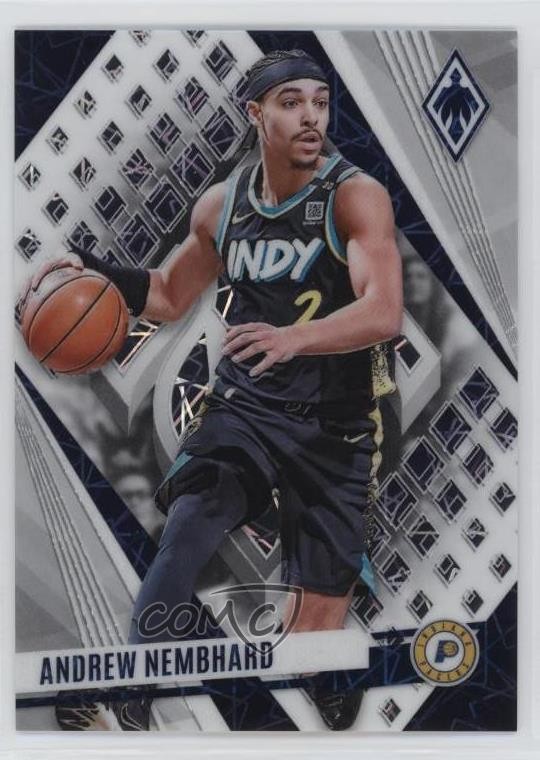 2023-24 Panini Phoenix White Lazer Phoenix 80/150 Andrew Nembhard #195 8d2
