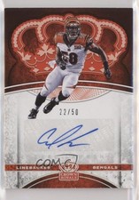2017 Panini Preferred Crown Royale Rookie Platinum 22/50 Carl Lawson #6 Auto rg2