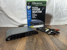 Mad Catz Universal System Selector Switch Box N64 Ps1 Saturn Snes W Box Tested