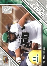 2009 Upper Deck Draft Edition #47 Max Unger RC Rookie Card. rookie card picture