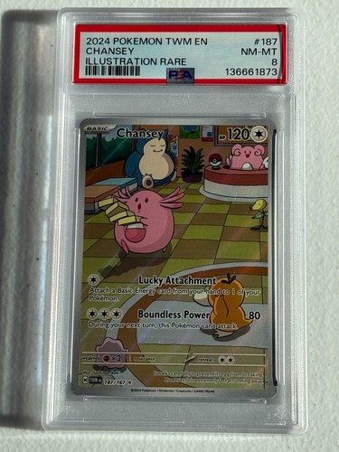 Chansey graded PSA 8 for sale on eBay