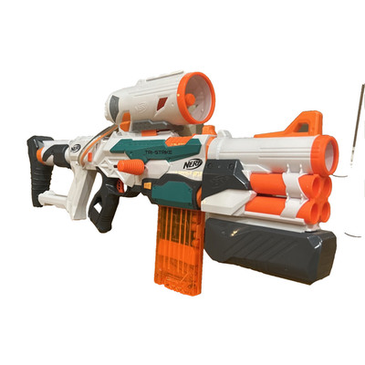 NERF Modulus Tri-Strike Blaster Toy-Incudes full mag, No other darts included 