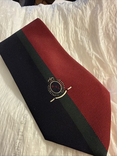Vintage KFC Colonel Sanders Navy Burgundy Tie