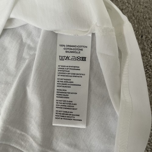 Camiseta PAUL SMITH Para Hombres M XL Ajuste Regular Blanco Algodón Notebike Estampado PVP £60 - Imagen 5 de 6