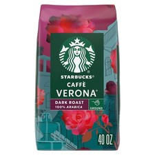 Starbucks Caffe Verona Ground Coffee, Dark Roast 40 oz