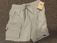 Nike Men's Voyage Multi-Pocket Swim Cargo Shorts Khaki Green NESSF503-262 SMALL