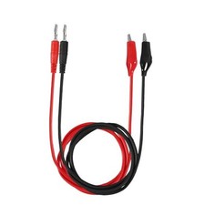 DINN 2pcs 4mm Banana Plug tolligator Clip Test Lead Cable Line Wire for Multi A