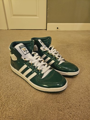 #ad Adidas Top Ten RB Dark Green Patent Leather Men#x27;s Size 11.5 *BRAND NEW* NO BOX $70.00