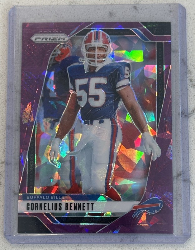 2024 Panini Prizm Cornelius Bennett Purple Cracked Ice #126/225 Buffalo Bills