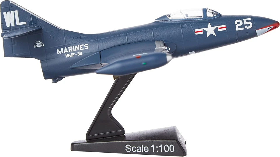 Estampilla postal Daron F9F Panther, azul Foto 2 de 4