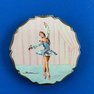 Vintage "Ballet Dancer" Design by Baron Stratton Compact