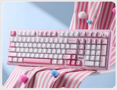 YUNZII B98PRO Pink Mechanical Keyboard