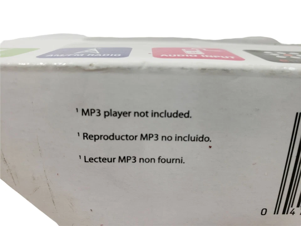 GPX Micro Music System MP3 Dock Connector Am/Fm Radio HM102B Audio Input EMusic - Image 4 of 4