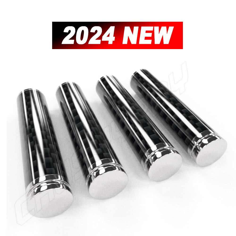 4x Carbon Fiber Aluminum Auto Interior Door Lock Pins Knob For BMW ...