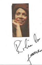 Ricky Lee Jones Autogramm signed 10x15 cm Karteikarte mit Magazinbild