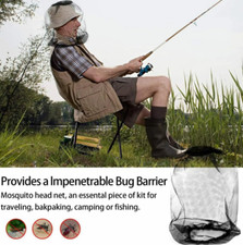 2Pcs Anti-Mosquito Bug Bee Insect Head Net Hat Cap Sun Protection Fishing Hiking