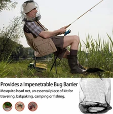 2Pcs Anti-Mosquito Bug Bee Insect Head Net Hat Cap Sun Protection Fishing Hiking