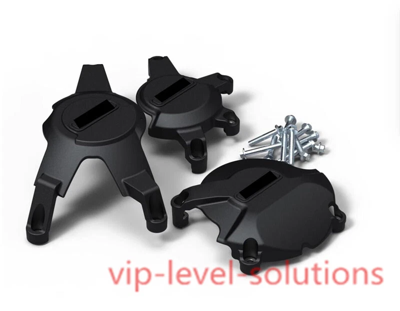 3x Cubierta protectora de motor negra mate para Honda CBR1000RR 2008-2012 2015-2016 Foto 2 de 4