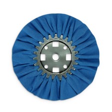 8" Blue Mill Treated Airway Buffing Wheel 3" Center Plate x 5/8" Arbor Hole