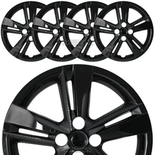 4 for Nissan Kicks S 2018-2025 Black 16" Wheel Covers Full Rim Hub Caps R16