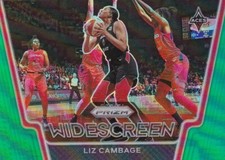 2021 Panini Prizm WNBA Widescreen Insert Green Refractor #10 Liz Cambage