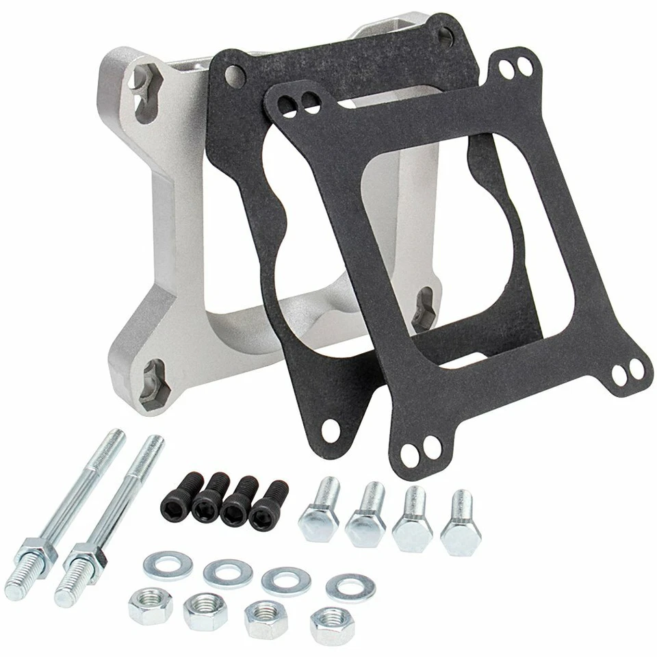 New 1932 Quadrajet Carburetor Adapter Kit,Square Bore to Spread Bore Manifold - Image 4 of 4