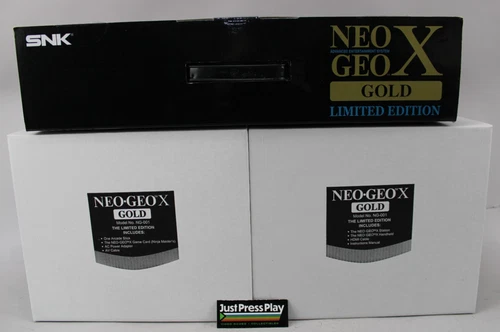 Neo Geo x Gold Limited Edition Console w/ Ninja Masters - MIB Complete!