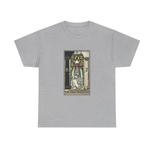 The High Priestess Tarot Shirt | Mystic Intuition Tee | Witchy Seeker Gift - Picture 18 of 37