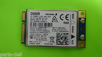 Dell WWAN UMTS Wireless 5540 Ericsson F3607GW 3G HSPA GPS Mobile Broadband C680R