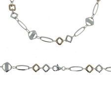 Bello Particolare Bracciale 19 CM Con Diverse Integrare 925/Argento