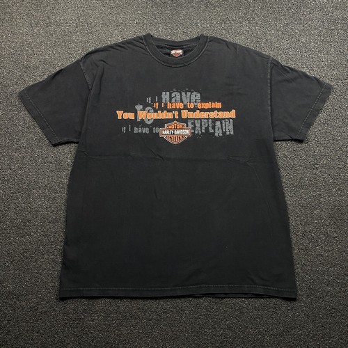 Vintage Harley Davidson New York City Twin Towers Graphic T Shirt Size XL RARE - Picture 2 of 11