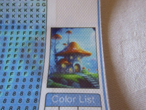 NEW DIAMOND ART 5D PAINTING KIT MUSHROOM HOUSE SIZE 30x40cm. - Picture 3 of 3