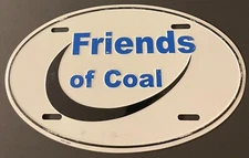 Friends Of Coal Booster License Plate Miner Mining Mine