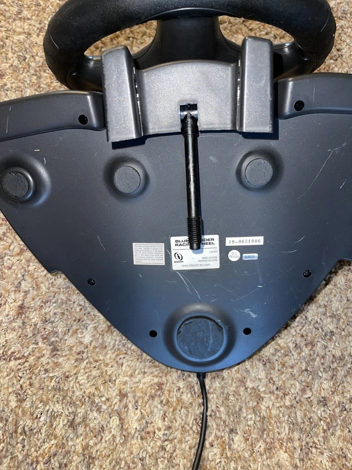 steering wheel playstation ps2 1 one blue thunder racing ernhardt shifter pedals Foto 4 de 4